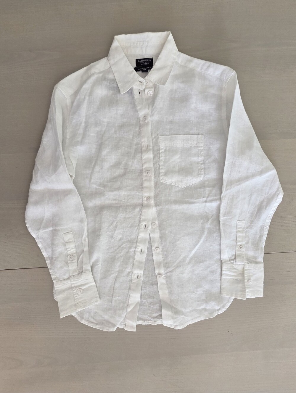 J.Crew Garçon classic button-up shirt in Baird McNutt Irish linen Sz0 $118 White - Picture 7 of 11